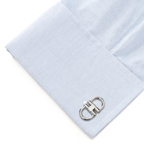 Stainless Steel Horse Bit Cufflinks