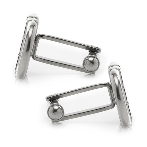 Stainless Steel Horse Bit Cufflinks