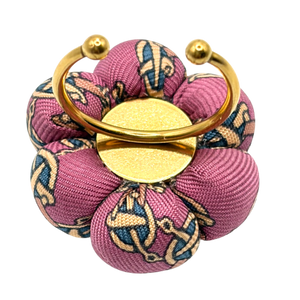 Novelty Print Butterfly Vintage Silk Necktie Ring