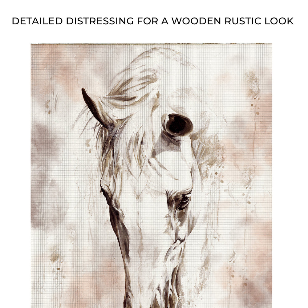 Sorrowful Horse Canvas Wall Art
