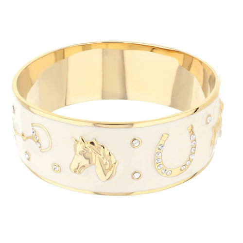 Equestrian Bangle — Russet Horse Head