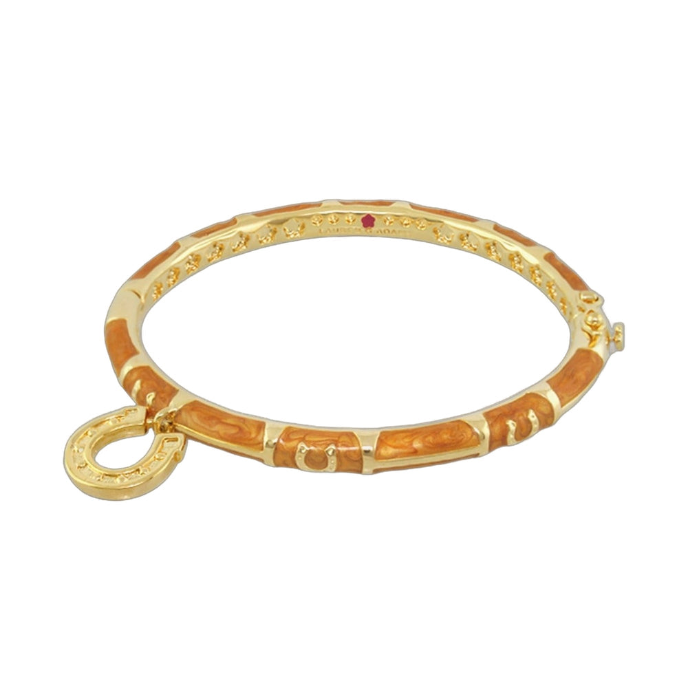 Equestrian Horseshoe Bangle — Charm Dangle