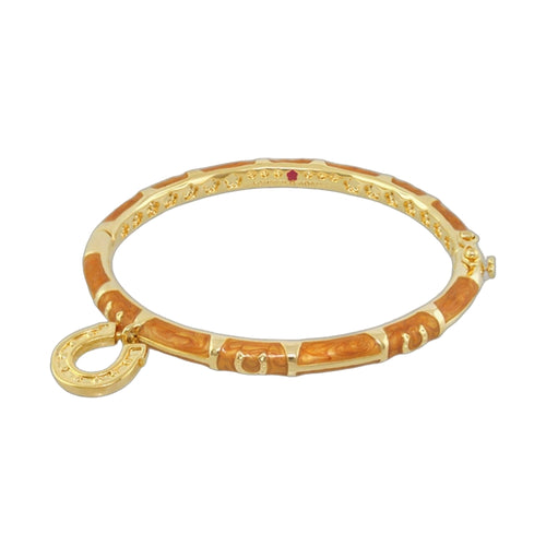 Equestrian Horseshoe Bangle — Charm Dangle