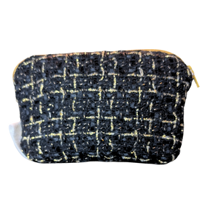 CC Chain Noir Vintage Silk Scarf Beauty Bag
