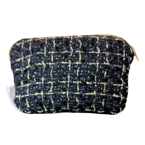 CC Chain Noir Vintage Silk Scarf Beauty Bag