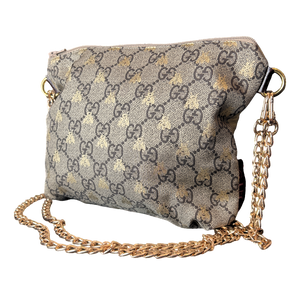GG Bumblebee Vintage Silk Scarf Crossbody Bag