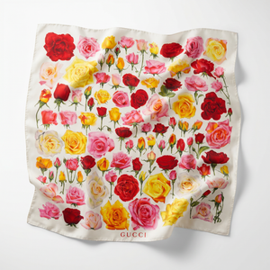 Roses Vintage Scarf Cuff Bracelet
