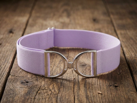 PaisleyEQ Stirrup Buckle Belt-Lavender Sparkle