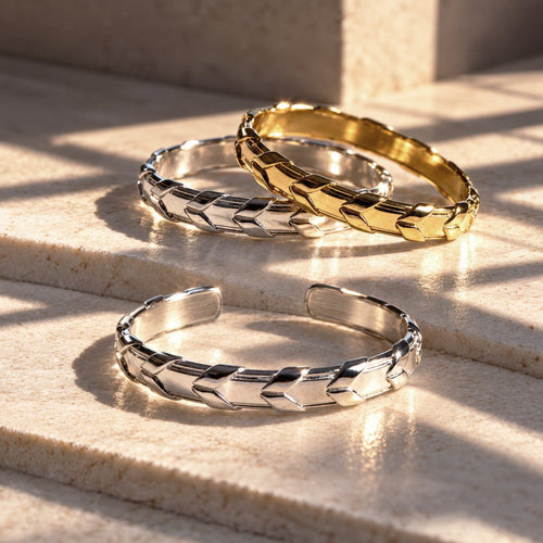 Lexington - Equestrian Laced Rein Wrist Bracelet in Gold or Silver
