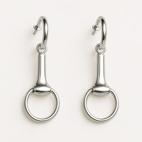 Odeza - Equestrian Horse Bit Earring in Sterling Silver