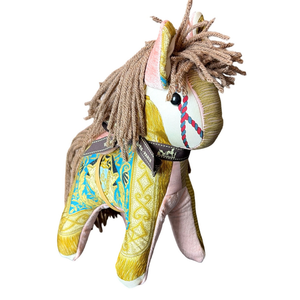Poste et Cavalerie Vintage Silk Scarf Noble Pony