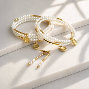 Prism - Pearl Horseshoe Coin Equestrian Bracelet