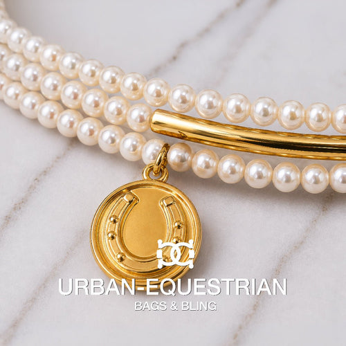 Prism - Pearl Pave Horseshoe Earring