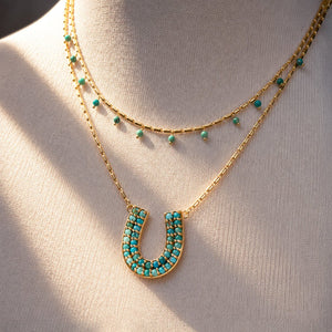 Prism - Turquoise Equestrian Horseshoe Necklace & Choker