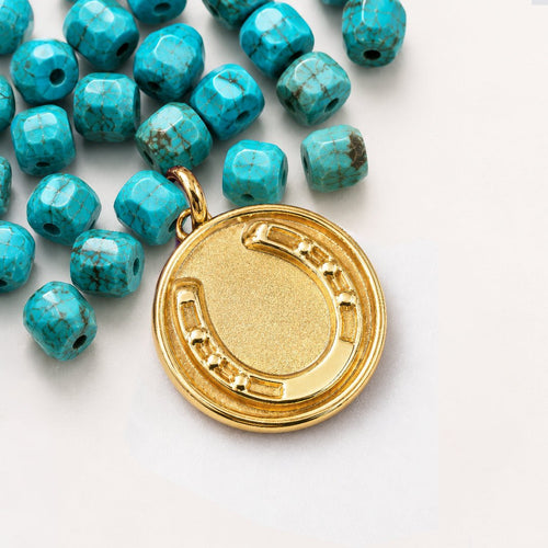 Prism - Turquoise Horseshoe Coin Equestrian Bracelet
