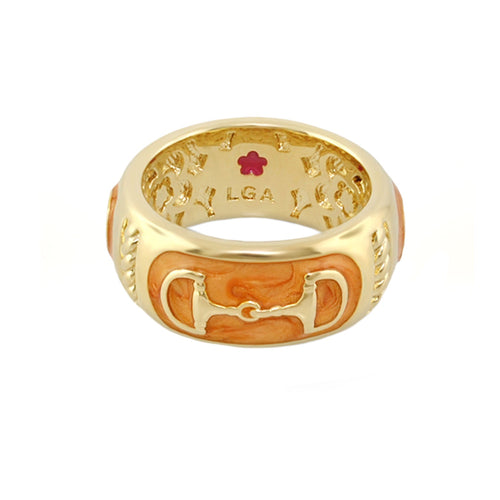 Equestrian Stirrup Ring — Black Horsebit