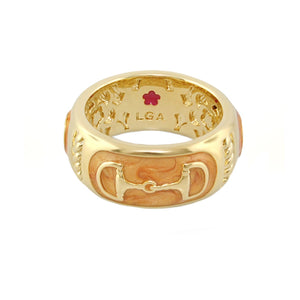 Equestrian Stirrup Ring — Black Horsebit