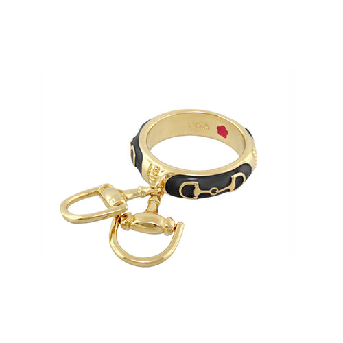Equestrian Stirrup Ring — Horsebit Charm