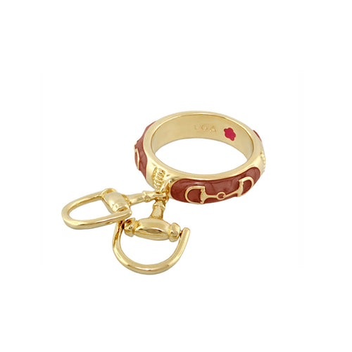 Equestrian Stirrup Ring — Horsebit Charm