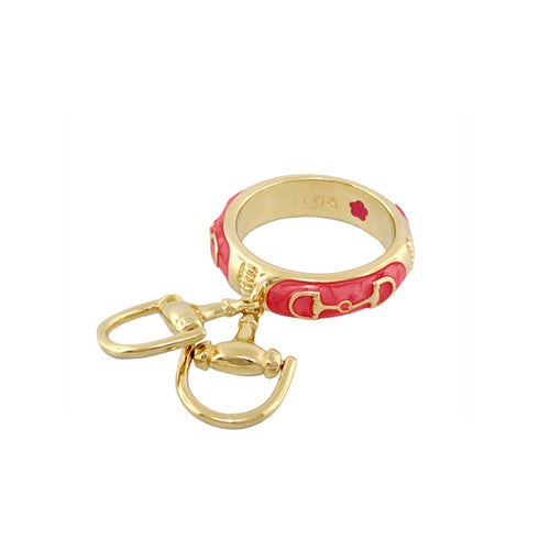 Equestrian Stirrup Ring — Horsebit Charm