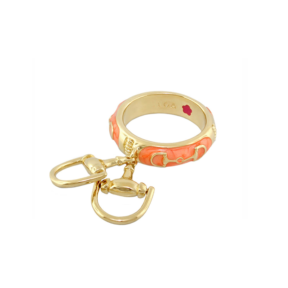 Equestrian Stirrup Ring — Horsebit Charm