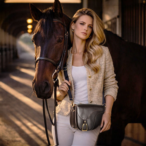 Signature Saddle Bag - Italian Black Leather
