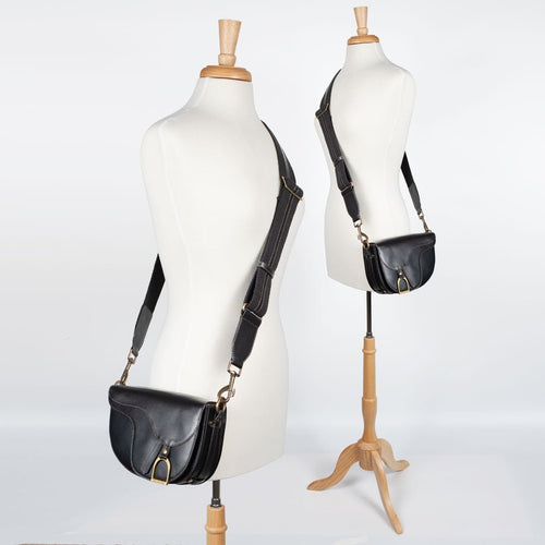 Signature Saddle Bag - Italian Black Leather