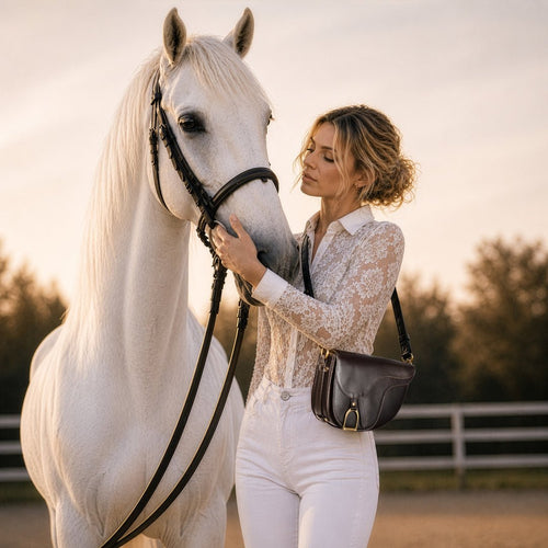 Signature Saddle Bag - Italian Black Leather