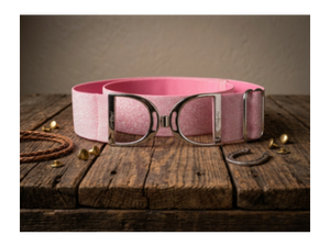 PaisleyEQ Stirrup Buckle Belt-Pink Sparkle