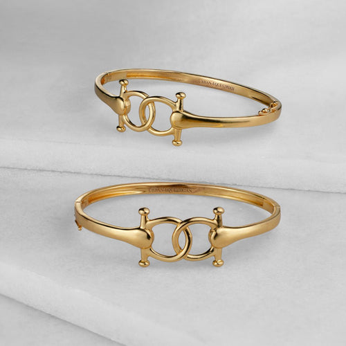 Talisman - Equestrian Horse Bit Choker Necklace in Gold
