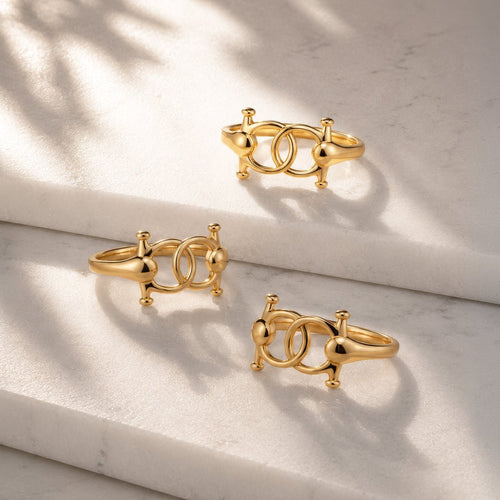 Talisman - Equestrian Horse Bit Bracelet in Gold