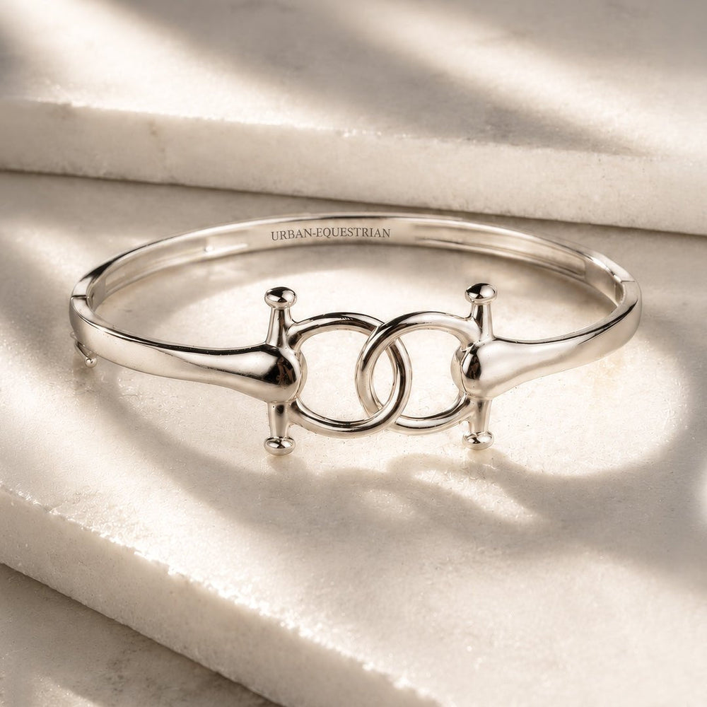 Talisman - Equestrian Horse Bit Bracelet in Silver
