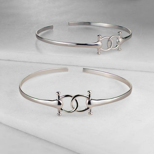 Talisman - Equestrian Horse Bit Bracelet in Silver