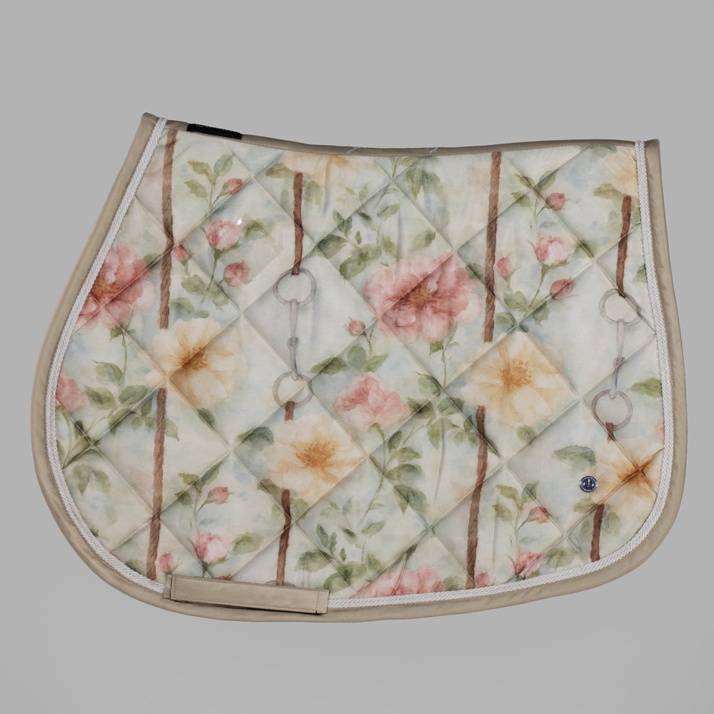 Dapplebay Vintage Floral Jump Saddle Pad