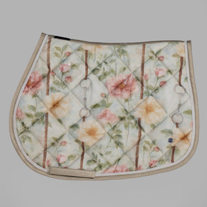 Dapplebay Vintage Floral Jump Saddle Pad
